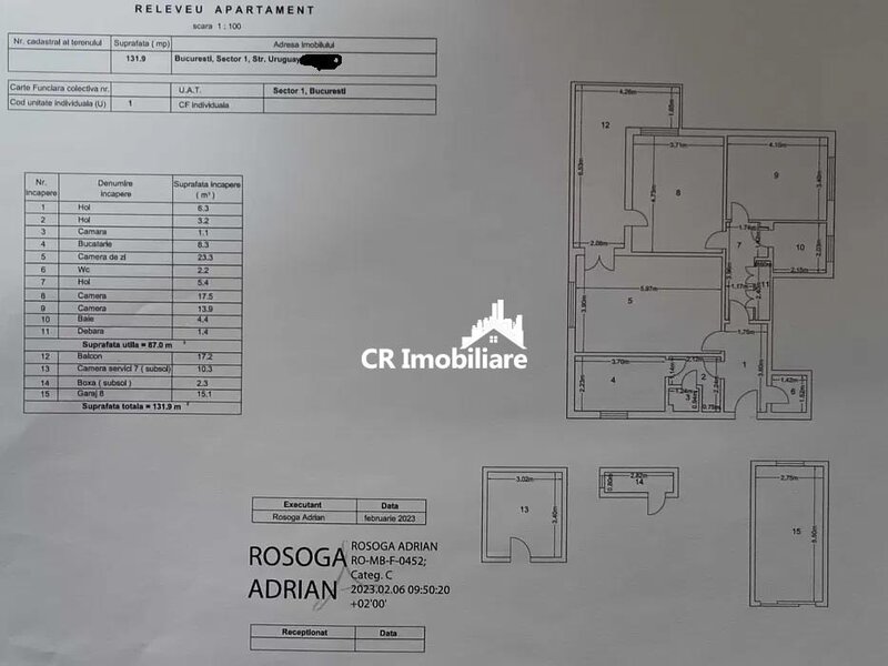 Arcul de Triumf, vanzare apartament exclusivist